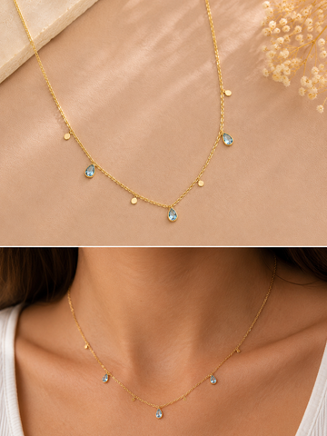 Azure Drops Necklace