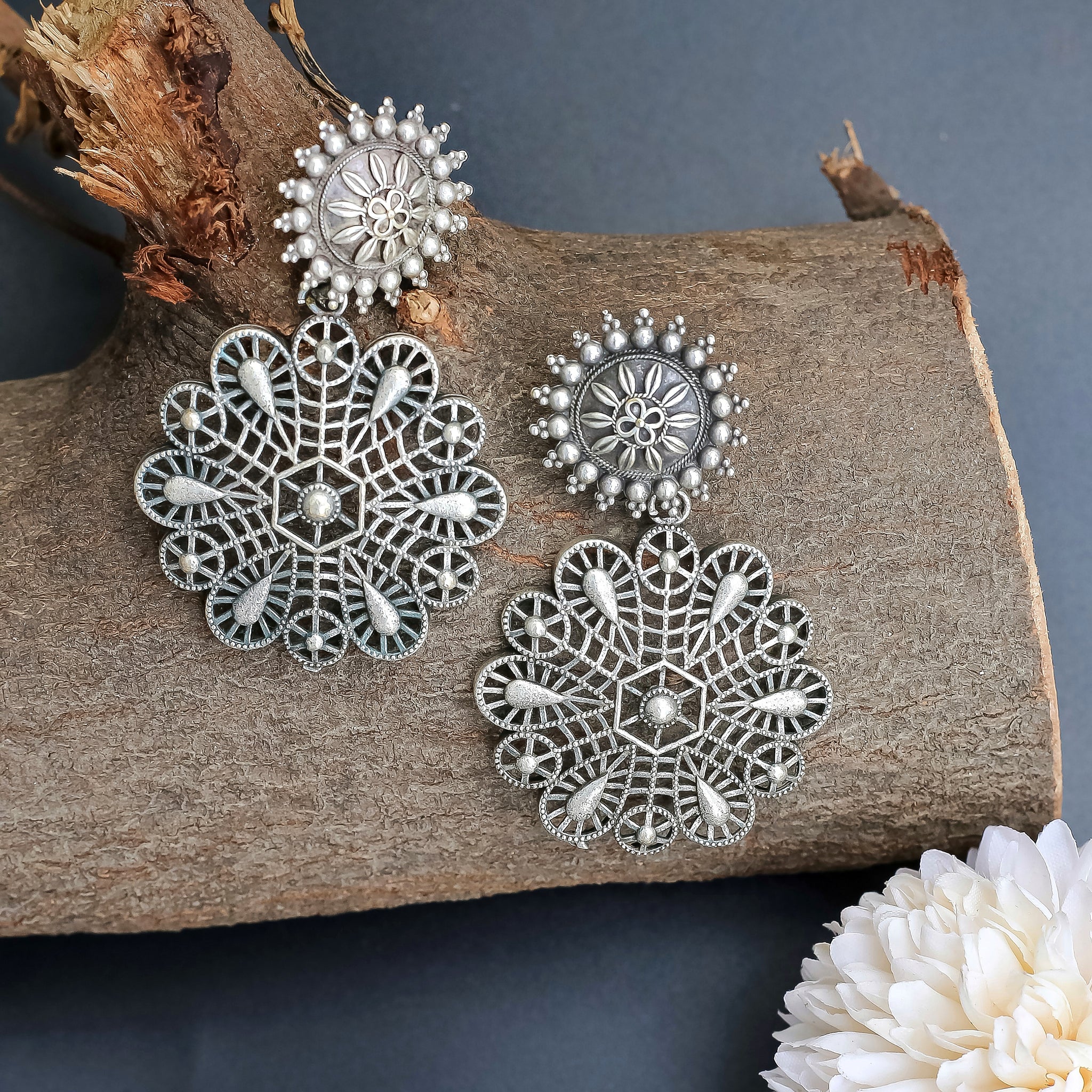 Rupam Flower Drop Earring