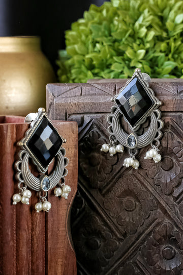 Mehreen Oxidized Earrings