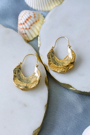 Hammered Chunky Earrings