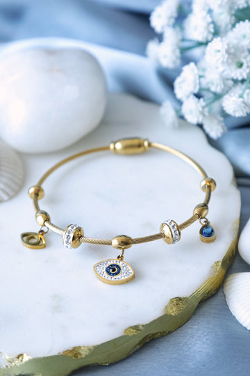 Evil Eye Charms Bangle