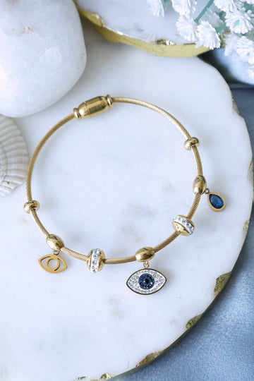 Evil Eye Charms Bangle