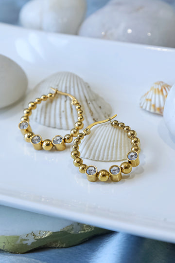 Nira Studded Hoops