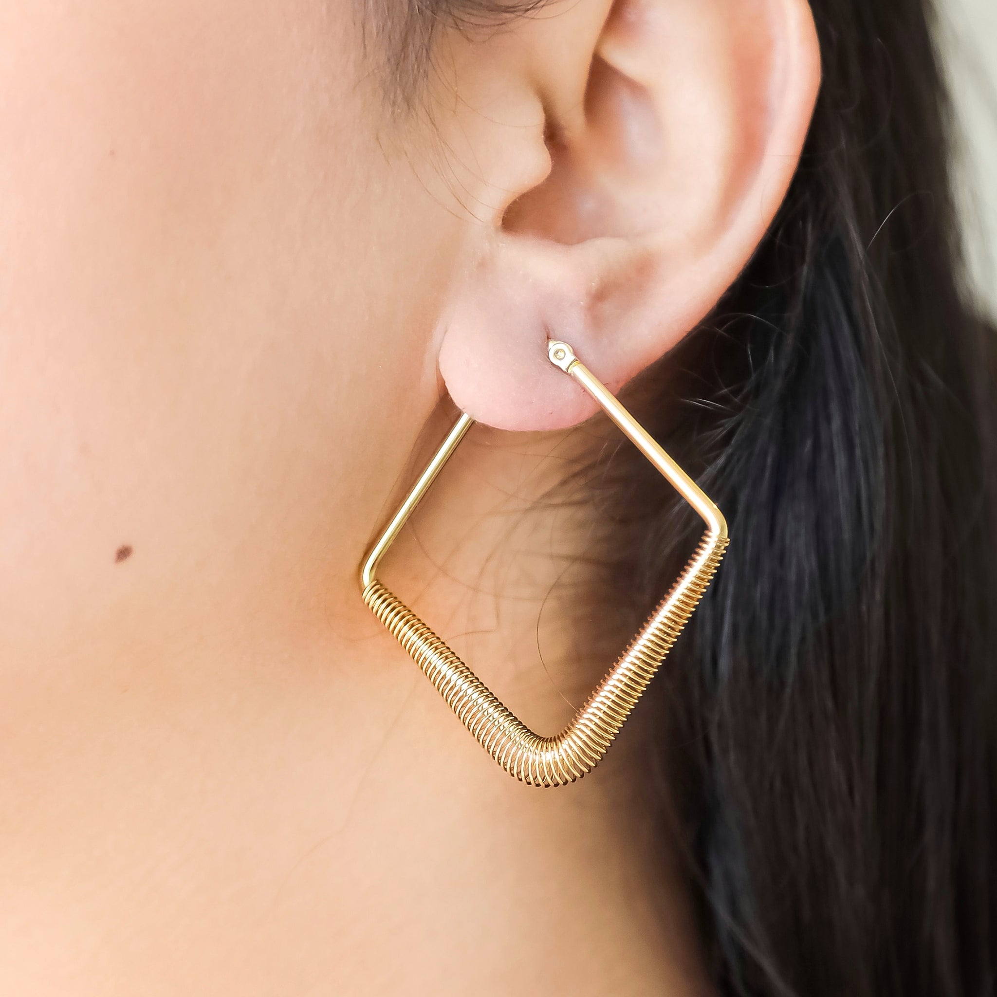 Kite Gold Hoop Earrings