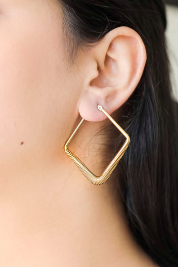 Kite Gold Hoop Earrings