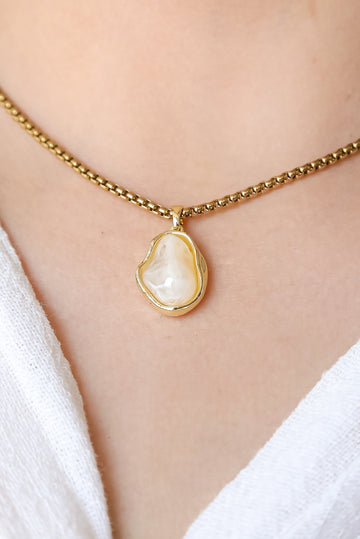 Jake Dainty Stone Pendant Necklace