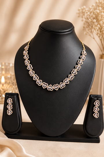 Heart Necklace Set