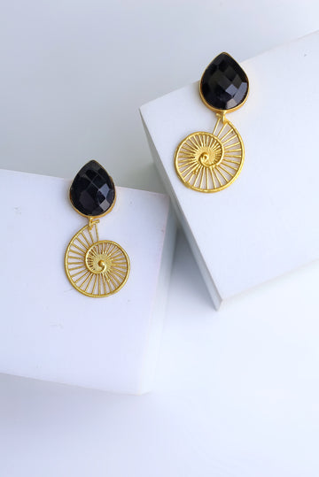 Ada Glossy Stone Earring