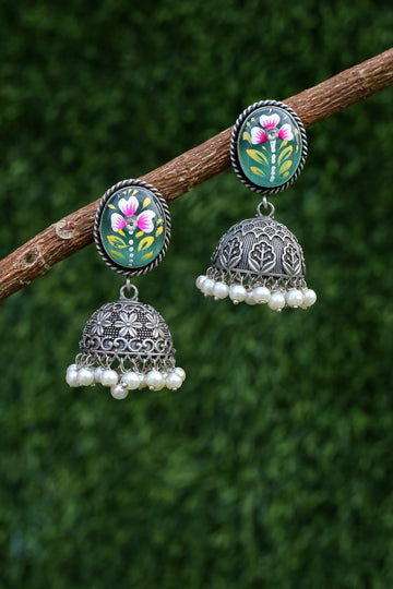 Nayantara Hand Painted Jhumki