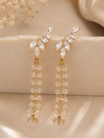 Crystal Tassel Earrings