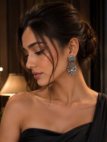 Midnight Mosaic Statement Earrings