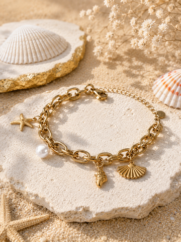 Beach Vacation Charms Bracelet