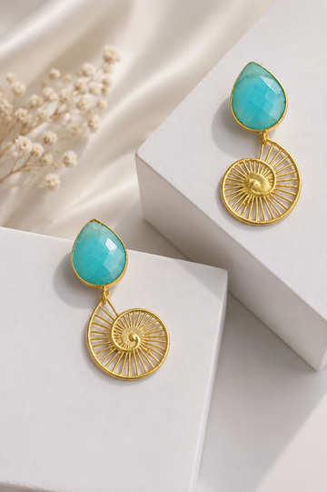 Ada Glossy Stone Earring