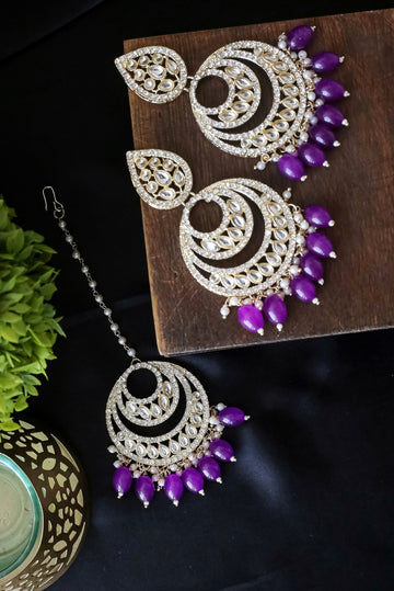 Aarvi Tikka-Earring Set